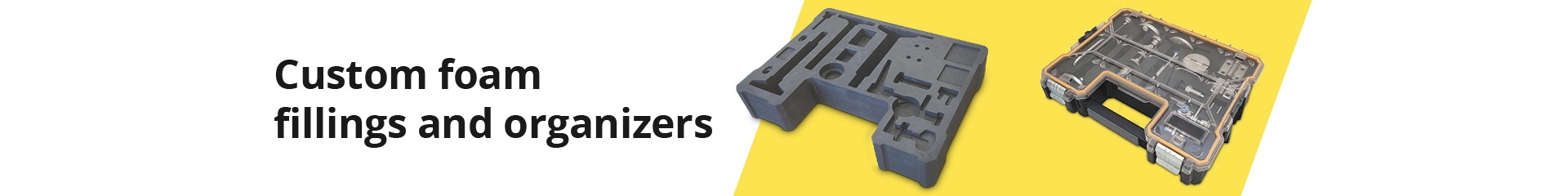 Pěnové výplně a organizéry na míru