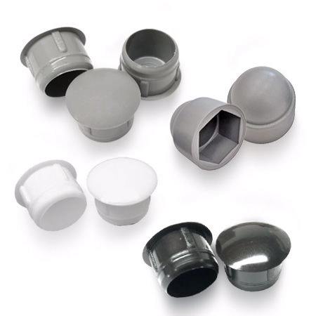 Krytky šroubů, matic a otvorů