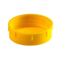 Threaded caps Type 1, LDPE, yellow