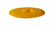 Krytky čel přírub Typ 6, LDPE, žluté