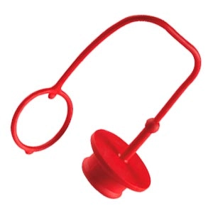 Chrániče rychlospojek - zátky, pryž, červená