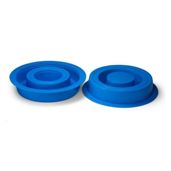 Universal multi-size caps, LDPE, blue