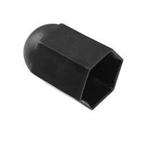 Krytky vysokých šroubů a matic, LDPE, černé