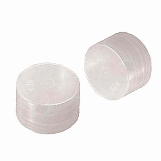 Krytka žebrovaná D=49,5mm přírodní PE