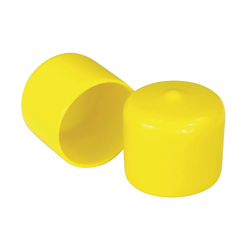 Krytky pružné kruhové, PVC, žluté