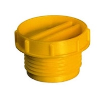 Ochranné zátky se závitem, HDPE, žluté