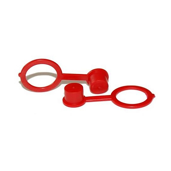 Krytky pro tukové spojky, LDPE, červené