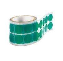 Masking round cutouts up to 200 °C, polyester, green