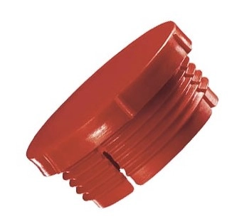 Zátky se závitem Typ 1, LDPE, červené
