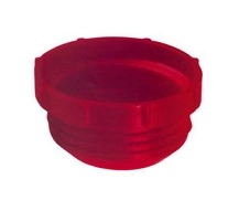 Zátky se závitem G, LDPE, červené   