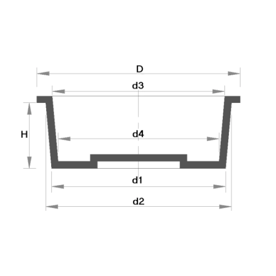 Caps/plugs conical Type 1, LDPE, yellow