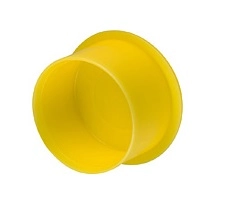 Krytky rychlenasazovací pro závity, LDPE, žlutá, červená