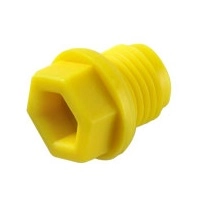 Zátky se závitem těsnící Typ 3, PA 6, žluté