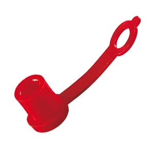 Krytky maznice, LDPE, červené